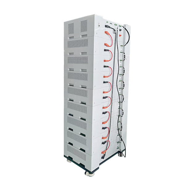 Rear view of 409V high voltage lithium ion battery.